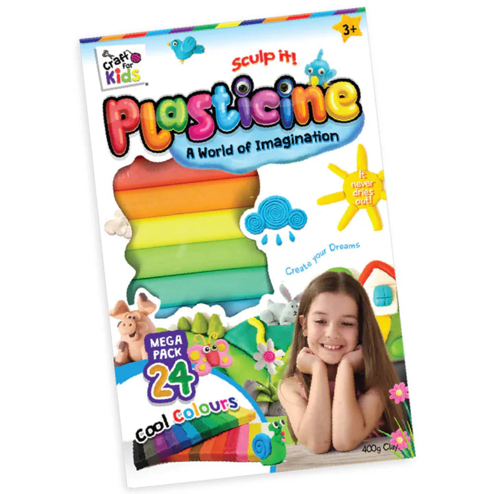 Craft For Kids Plasticine Mega Pack 24 Colours