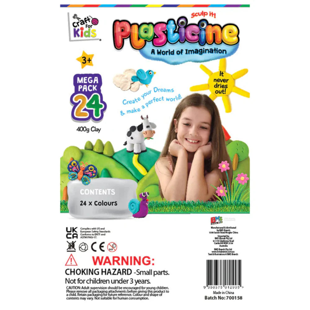 Craft For Kids Plasticine Mega Pack 24 Colours