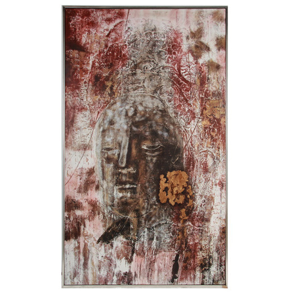 Eastern Buddha Wall Art 201cm Abstract Framed Contemporary Home Decor