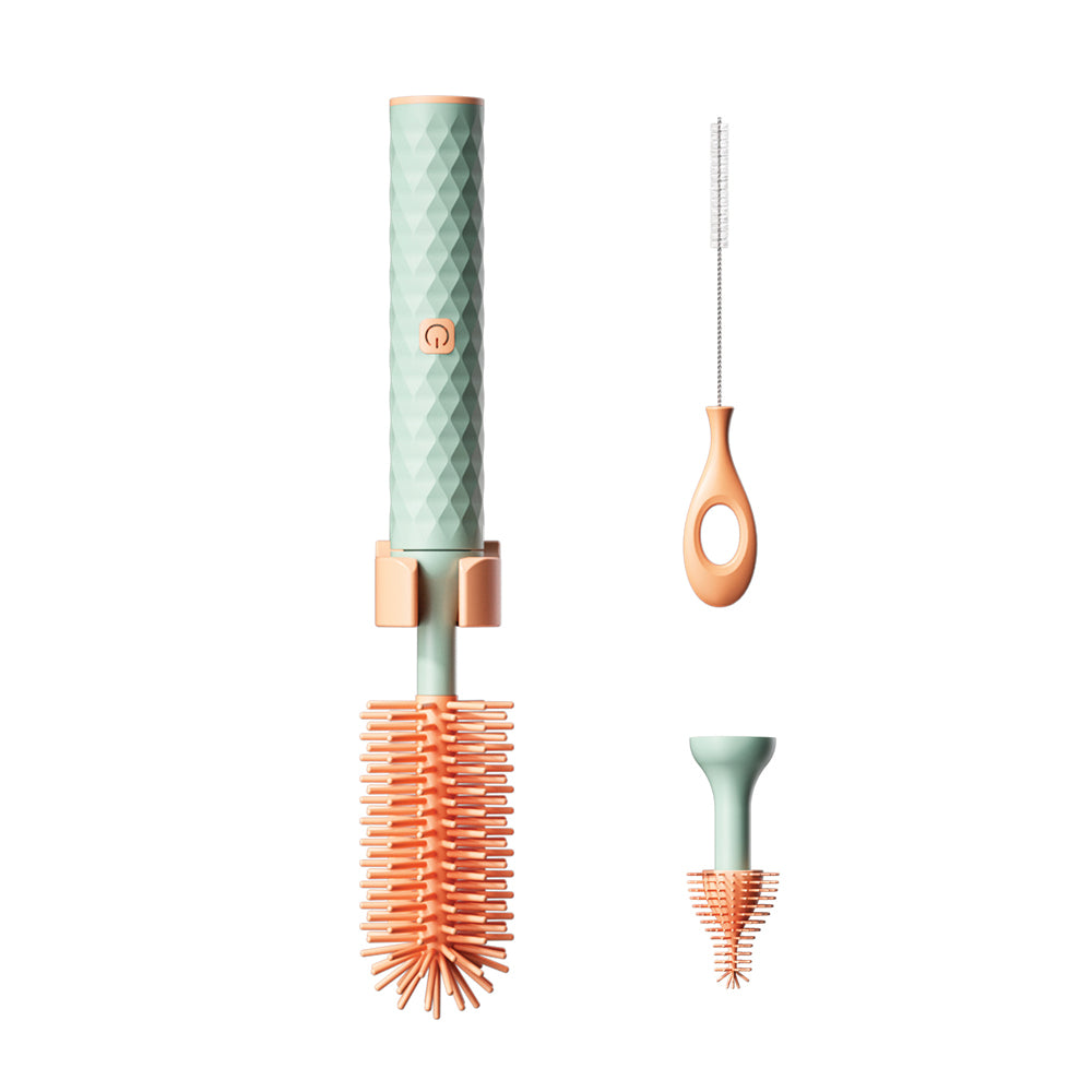 3-in-1 Electric Silicone Cordless Bottle Brush Cleaner USB Rechargeable