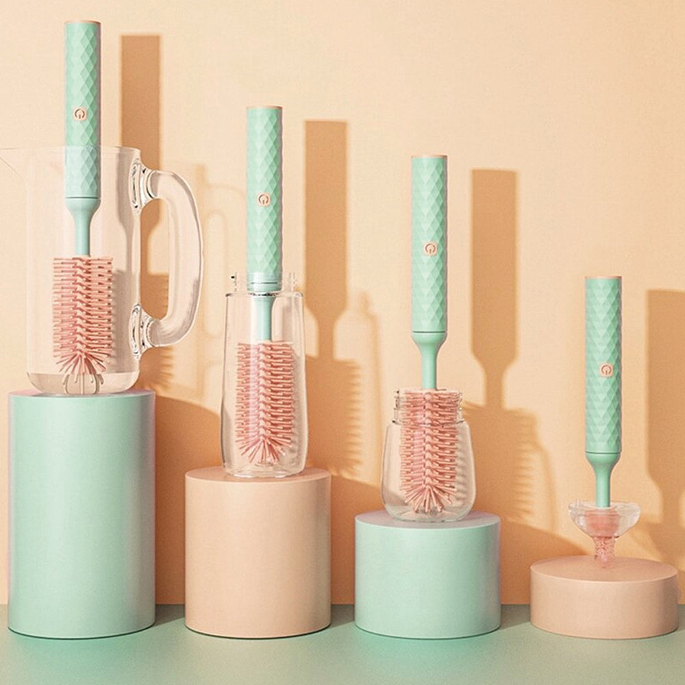 3-in-1 Electric Silicone Cordless Bottle Brush Cleaner USB Rechargeable