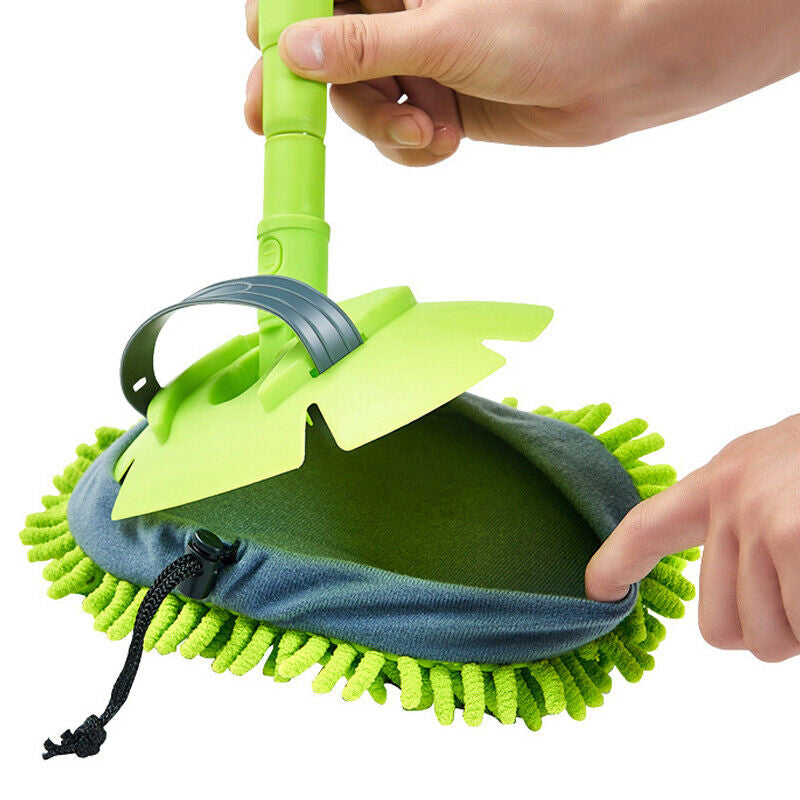 Three Sections Scratch-Free Aluminum Alloy Microfiber Car Washing Mop