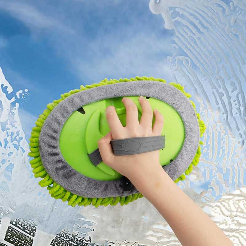 Three Sections Scratch-Free Aluminum Alloy Microfiber Car Washing Mop