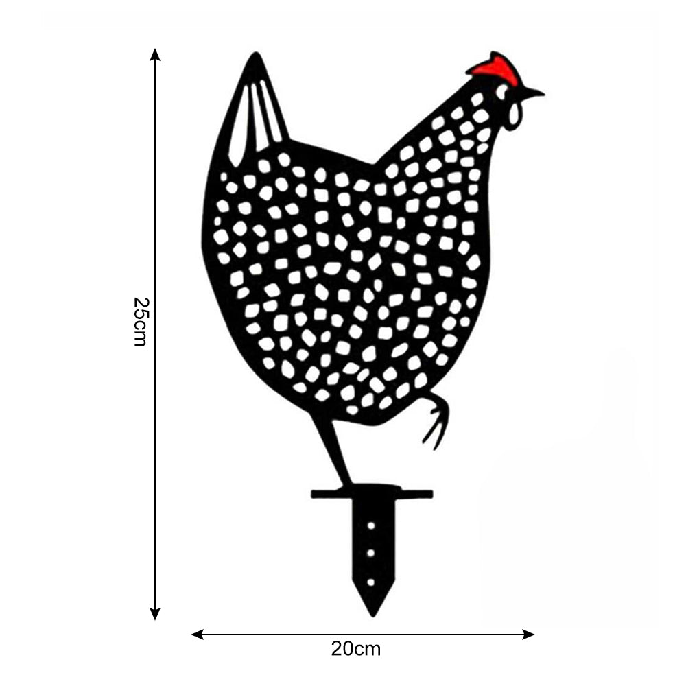 5X Garden Ornaments Chicken Yard Art Garden Backyard Lawn Decor