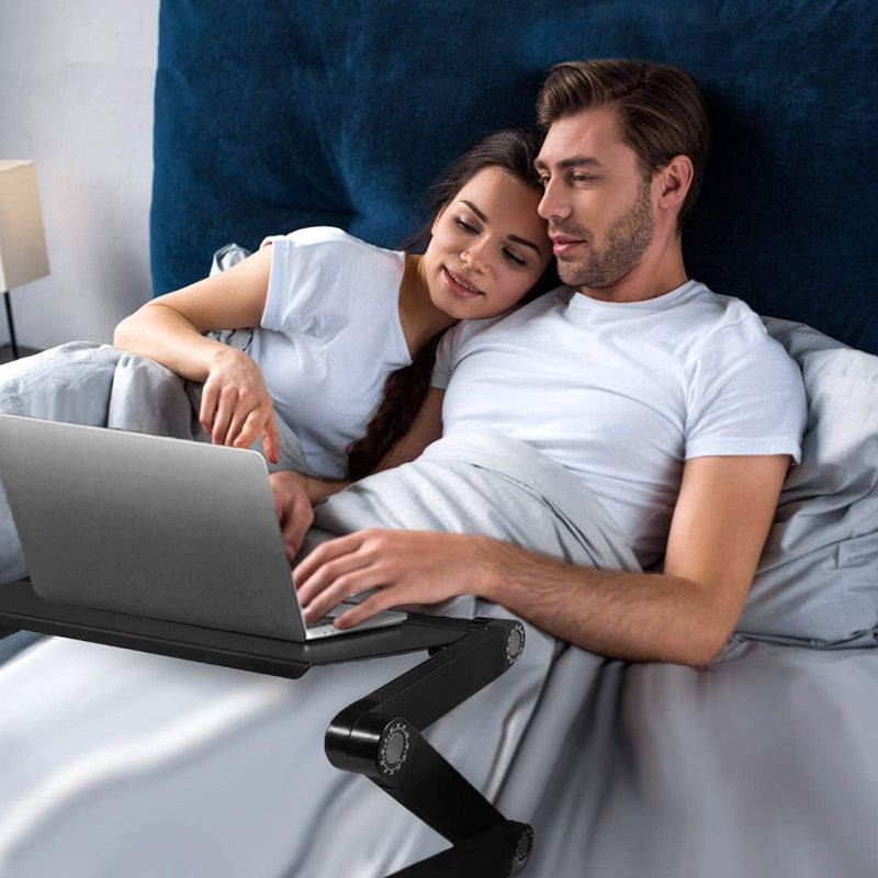 Universal Table Laptop Cooling Stand with Foldable Mouse Pad Holder