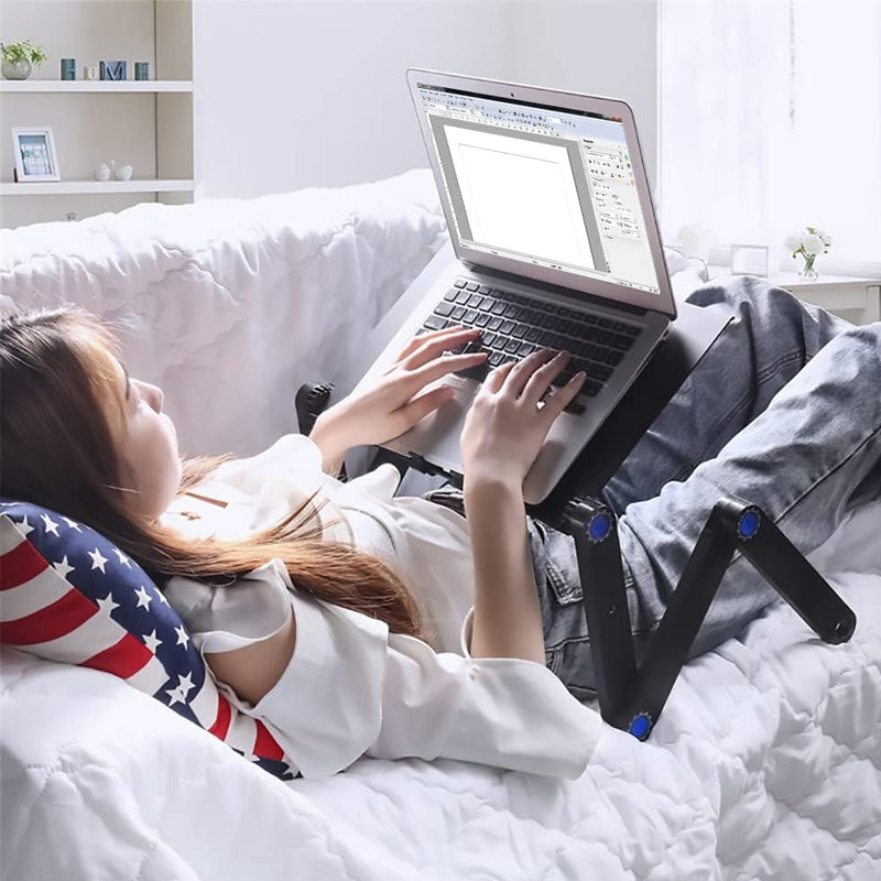 Universal Table Laptop Cooling Stand with Foldable Mouse Pad Holder