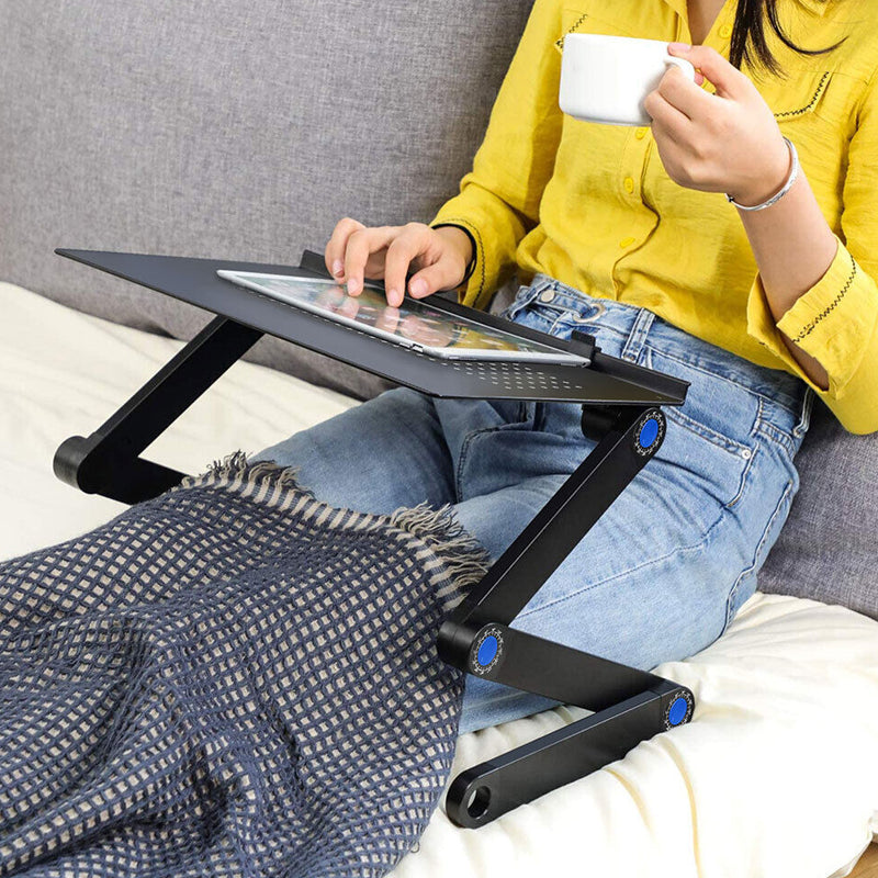 Universal Table Laptop Cooling Stand with Foldable Mouse Pad Holder