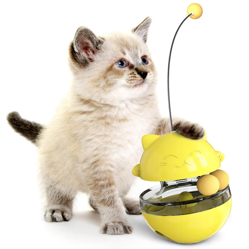 Interactive Cat Tumbler Treat and Food Dispenser Slow Feeder with Ball