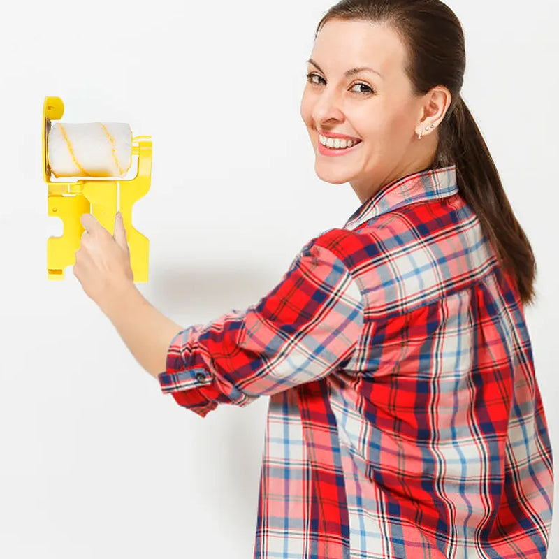 Portable Handheld Clean-Cut Paint Edger Roller Brush for Home Painting