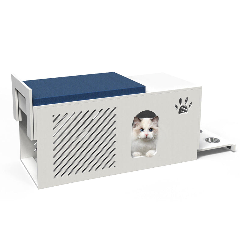 Cat Litterbox Enclosure Modern Designed Hidden Pet Litter Washroom