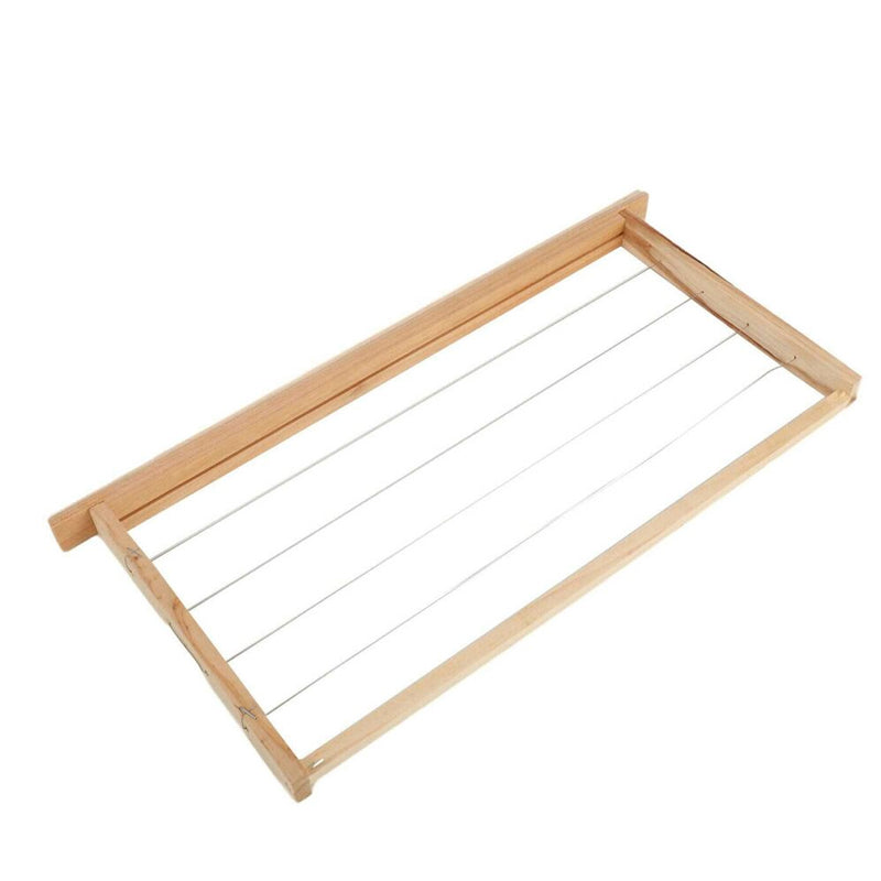 10 Pcs Unwaxed Assembled Wired Wooden Frames Beekeeping Supplies