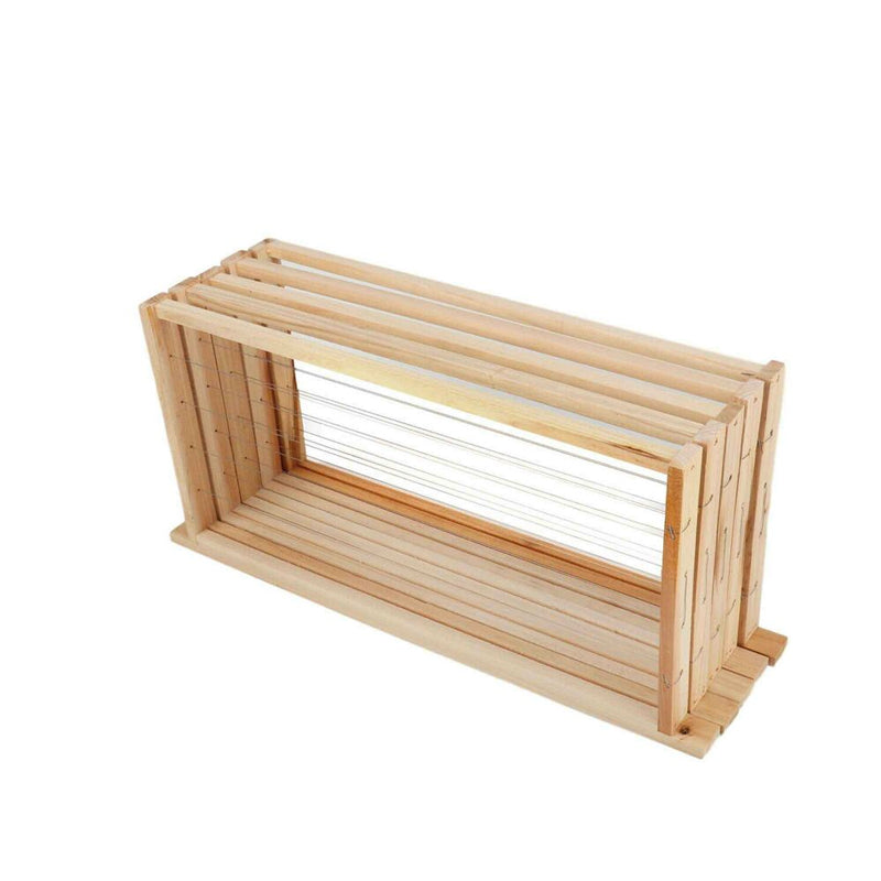 10 Pcs Unwaxed Assembled Wired Wooden Frames Beekeeping Supplies