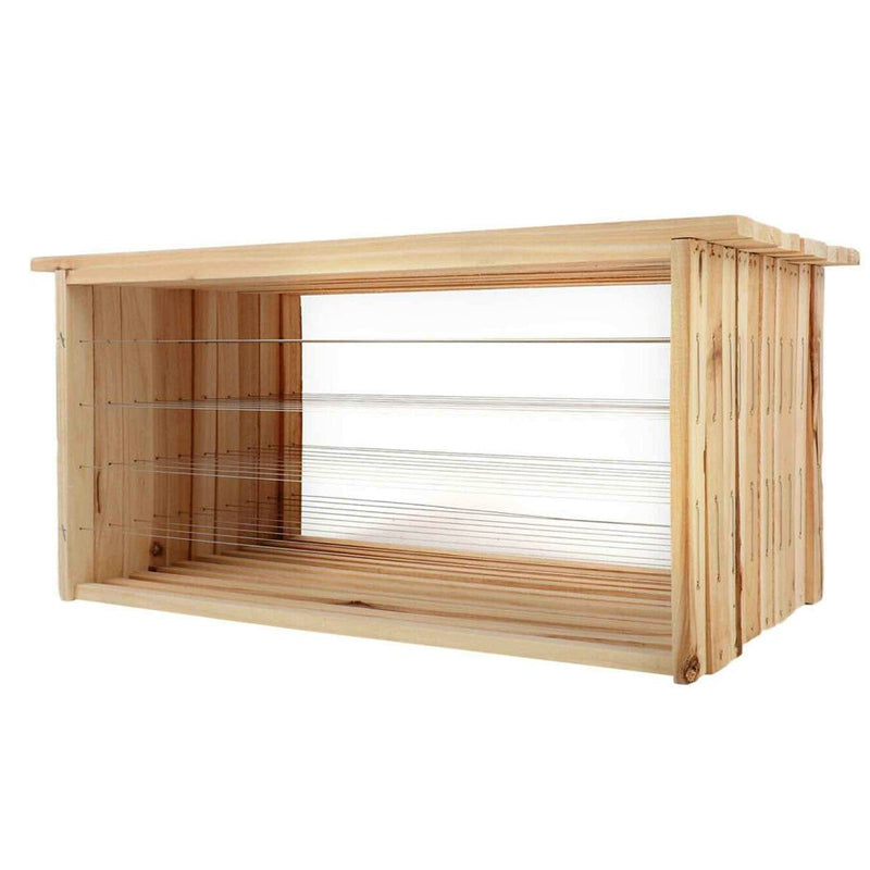 10 Pcs Unwaxed Assembled Wired Wooden Frames Beekeeping Supplies