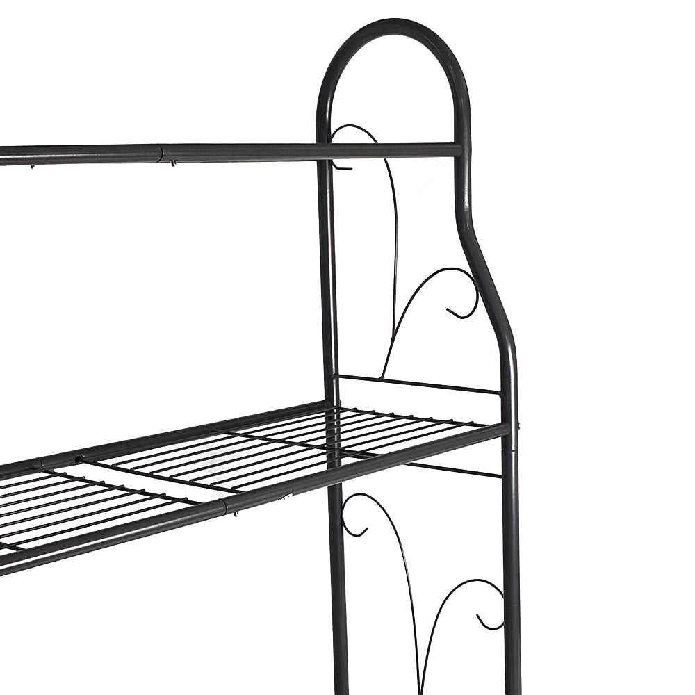 GREENHAVEN 3 Tier Metal Plant Stand - Sturdy Display Rack for Indoor and Outdoor Use