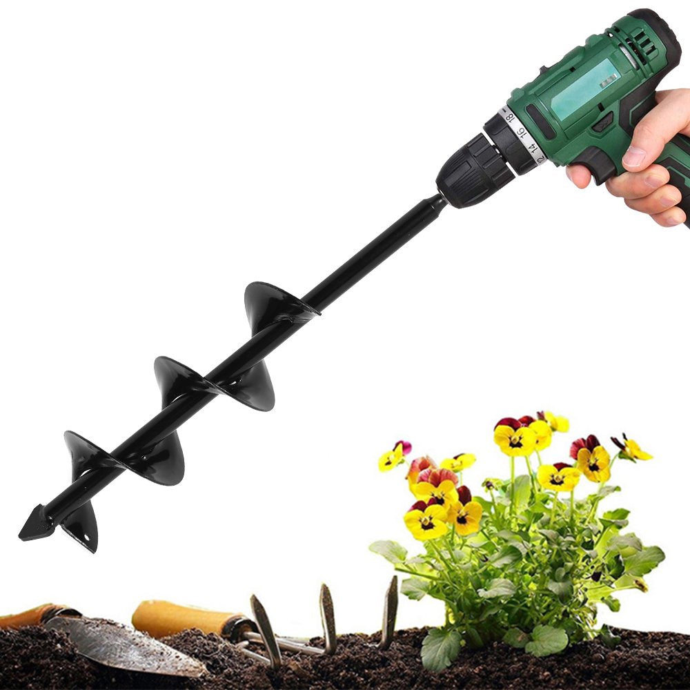 Planter Garden Auger Spiral Drill Planting Hole Soil Digger