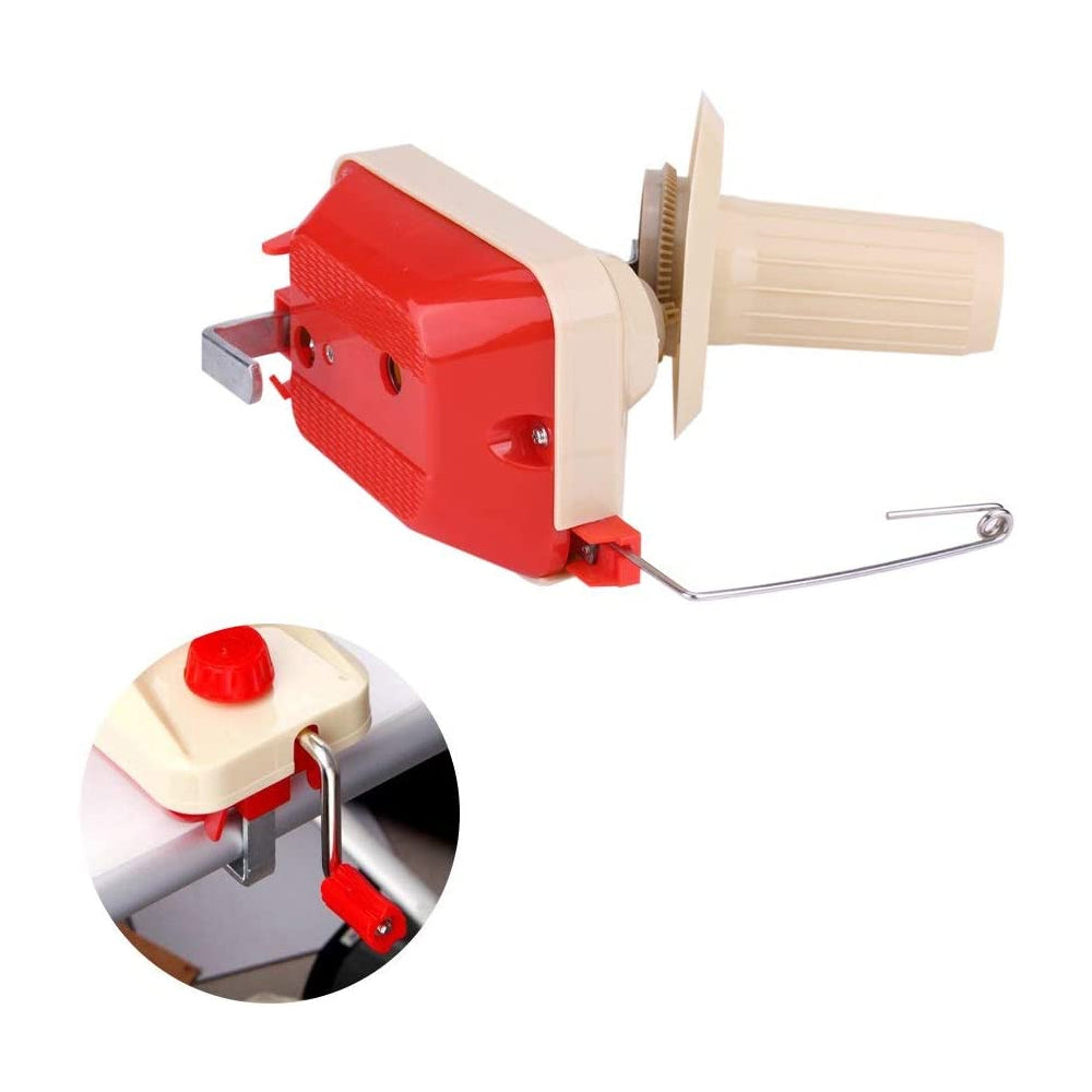 Manually Operated Yarn Winding Machine with Plastic Rod