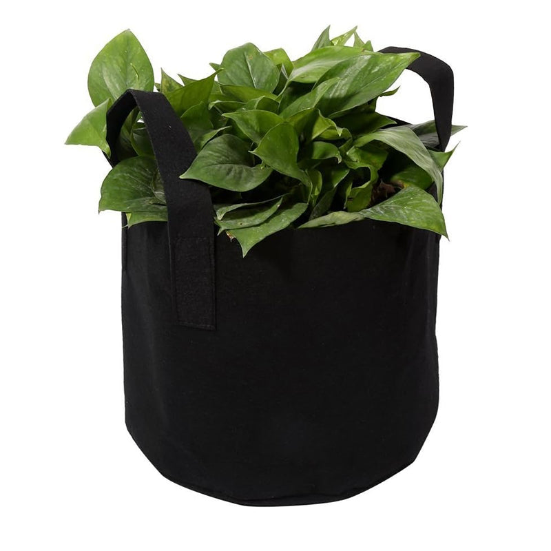 Pack of 10 Fabric Breathable Grow Pots Planter Bags with Handle