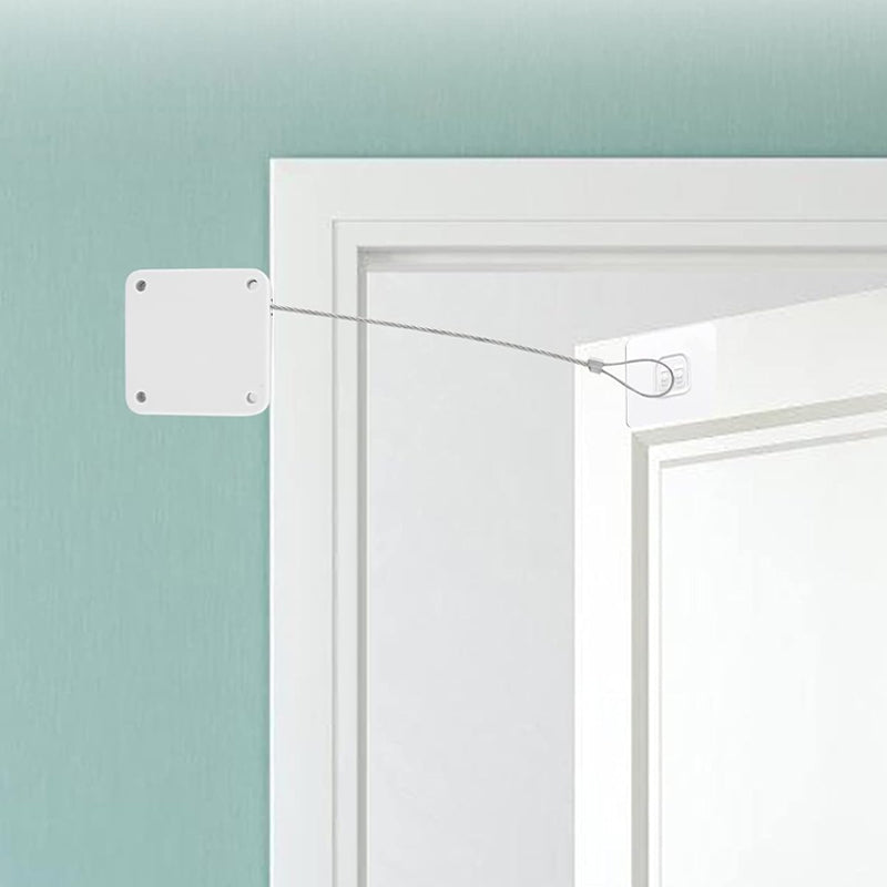 Set of 2 High Resistance Automatic Reel Sliding Retractable Door Closer