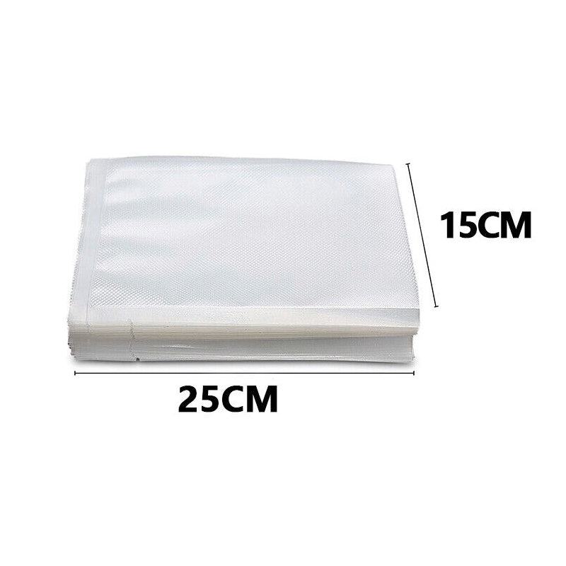 100pcs Clear Food Grade Pre-Cut Food Saver Vacuum Sealer Bags