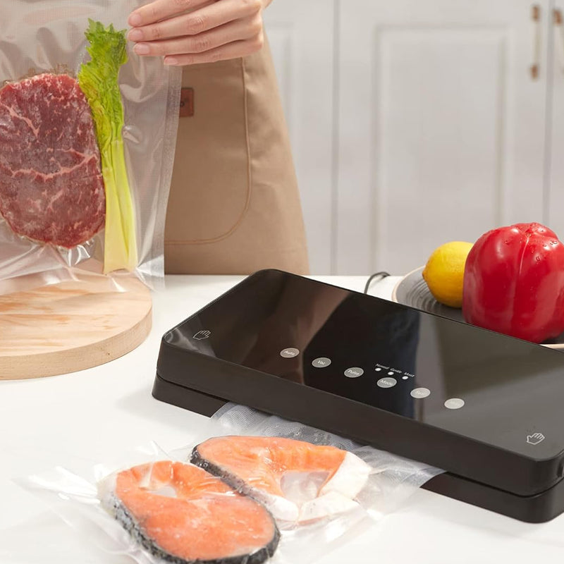 100pcs Clear Food Grade Pre-Cut Food Saver Vacuum Sealer Bags