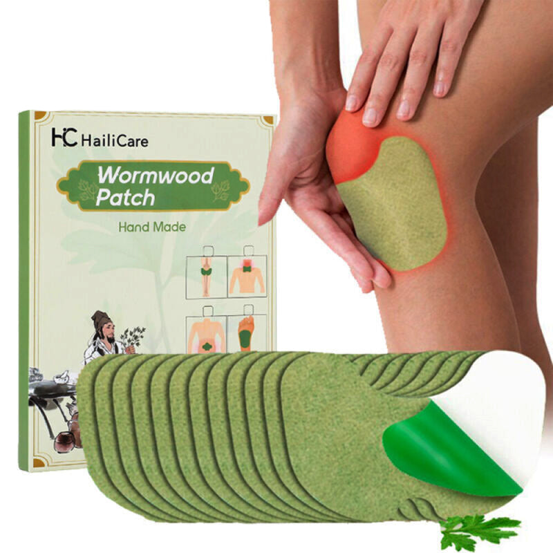 12/24 Count Warming Wormwood Herbal Plaster Heat Patches for Knees, Back, Neck, Shoulder