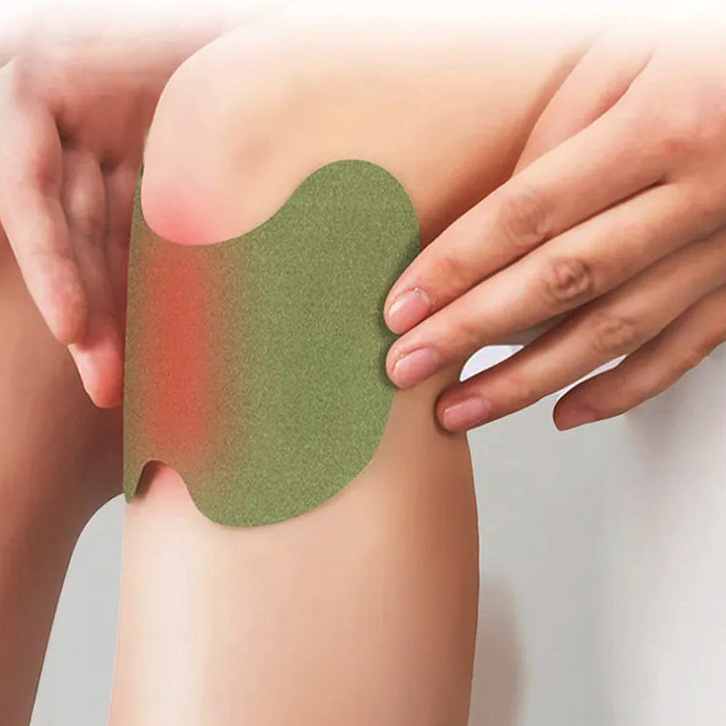 12/24 Count Warming Wormwood Herbal Plaster Heat Patches for Knees, Back, Neck, Shoulder