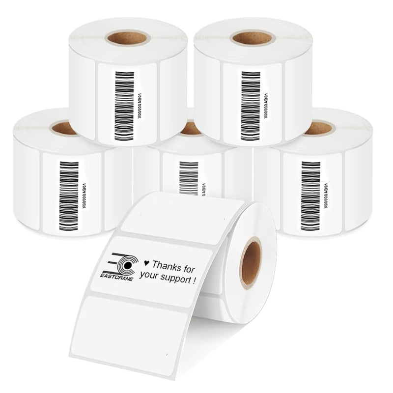 1/5 Roll 100x150mm Multipurpose Direct Labels Thermal Paper Rolls for Shipping