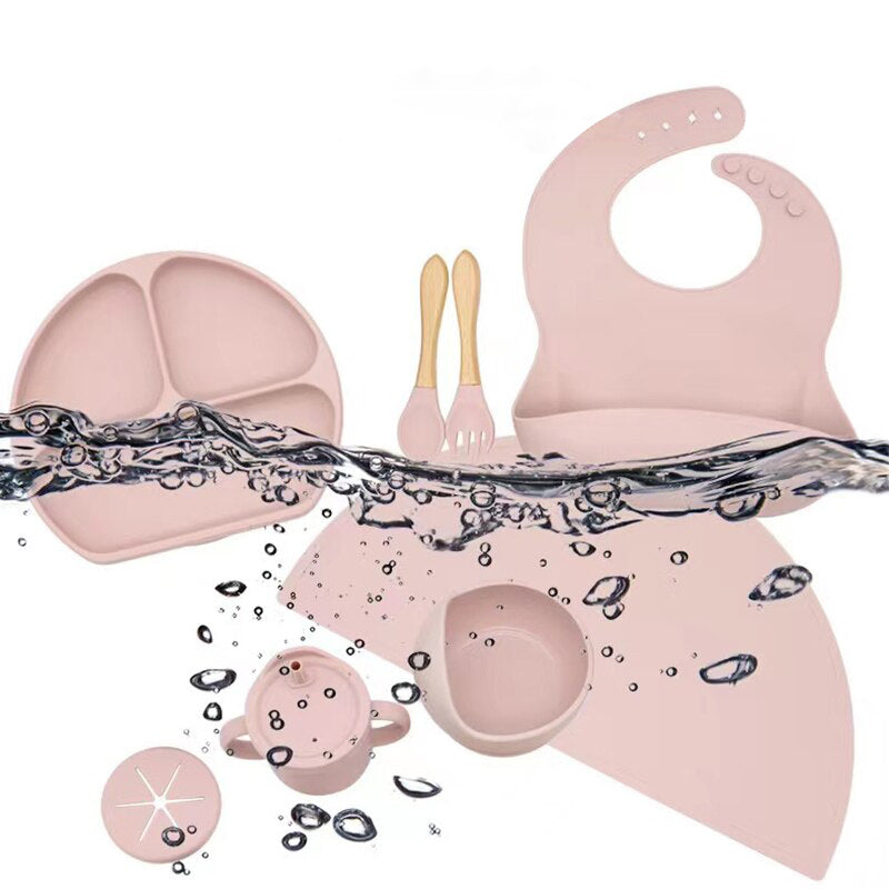 6-Piece Silicone Children's Meal Training Set Cutlery