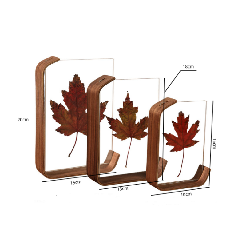 Acrylic Wooden Photo Frame Herbarium Display Frame