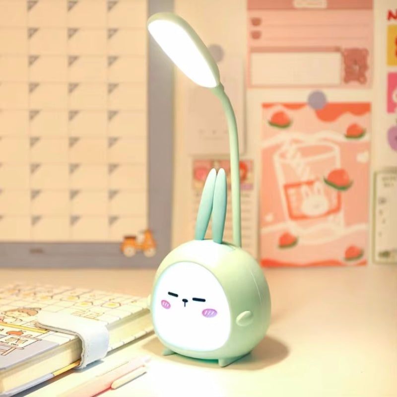 Eye Protective Cartoon LED Desk Night Lamp - USB Rechargeable