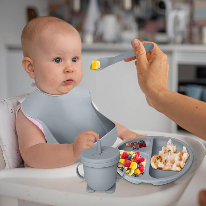 6-Piece Silicone Children's Meal Training Set Cutlery