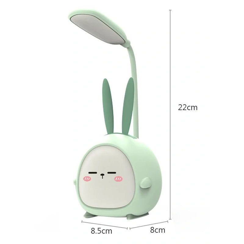 Eye Protective Cartoon LED Desk Night Lamp - USB Rechargeable