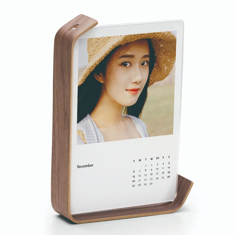 Acrylic Wooden Photo Frame Herbarium Display Calendar DIY Frame