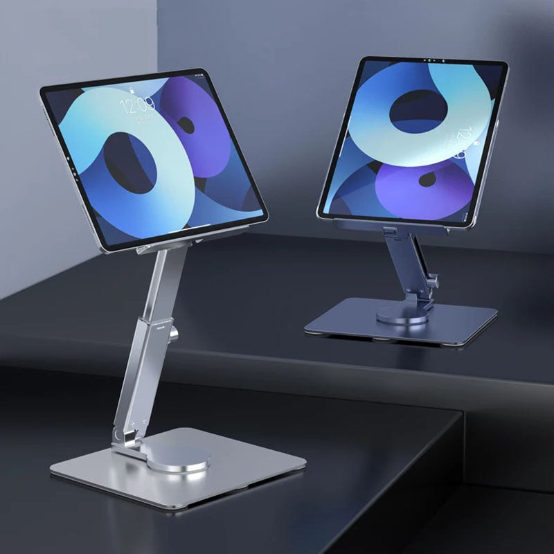 Aluminum Tablet Stand 360°Rotating Folding Adjustable Desk Holder