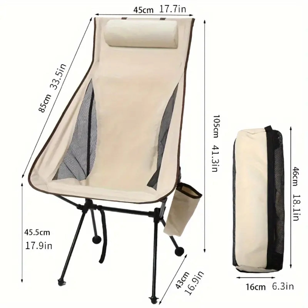 Ultra-Light Camping Chair with Headrest