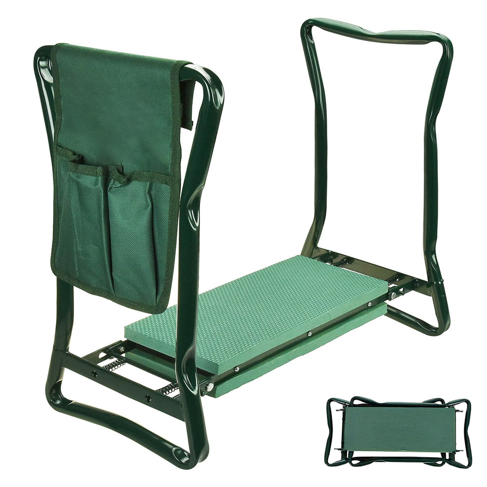 GREENHAVEN Garden Kneeler Seat and Foldable Stool with Tool Bag