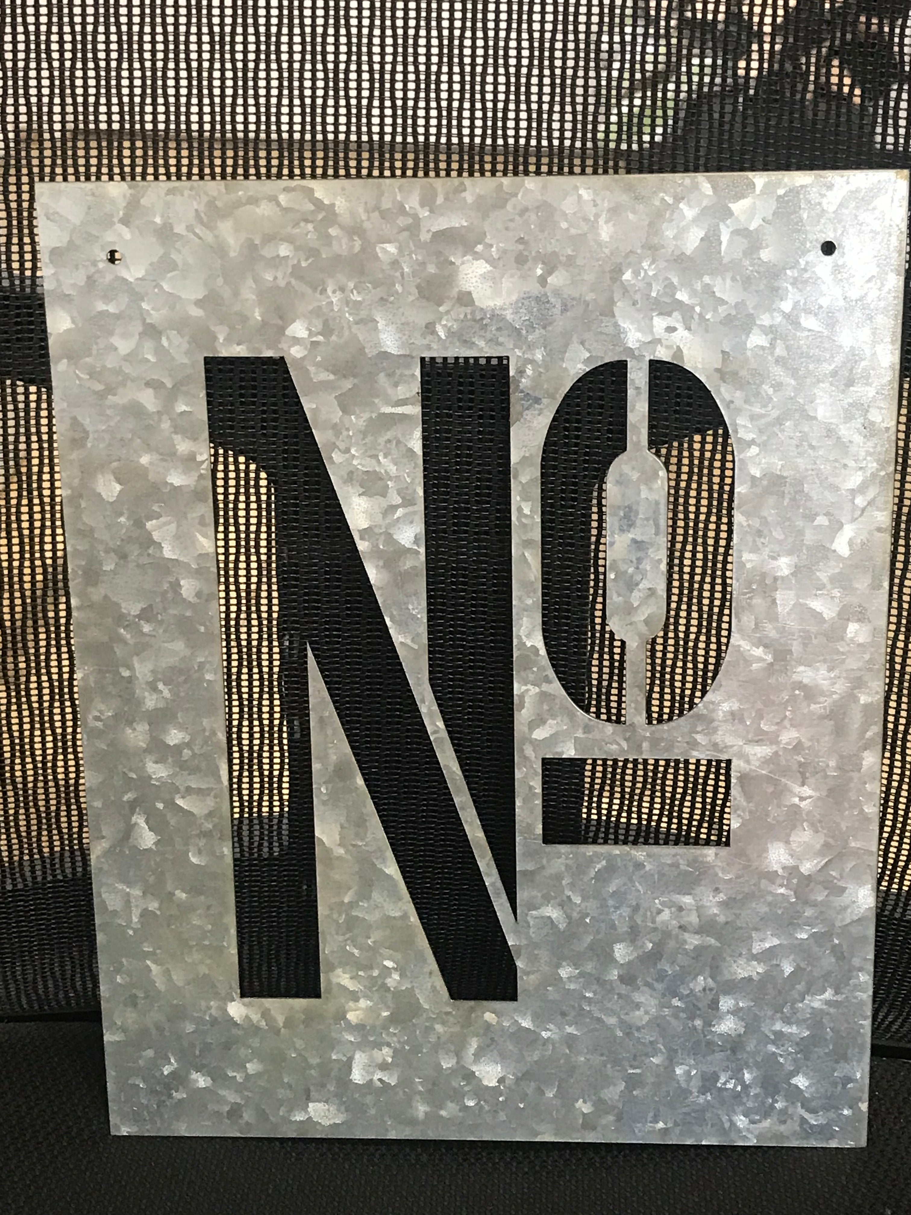 Number Wall Art Set of 11 Iron Pieces Decorative Graphic Home Decor