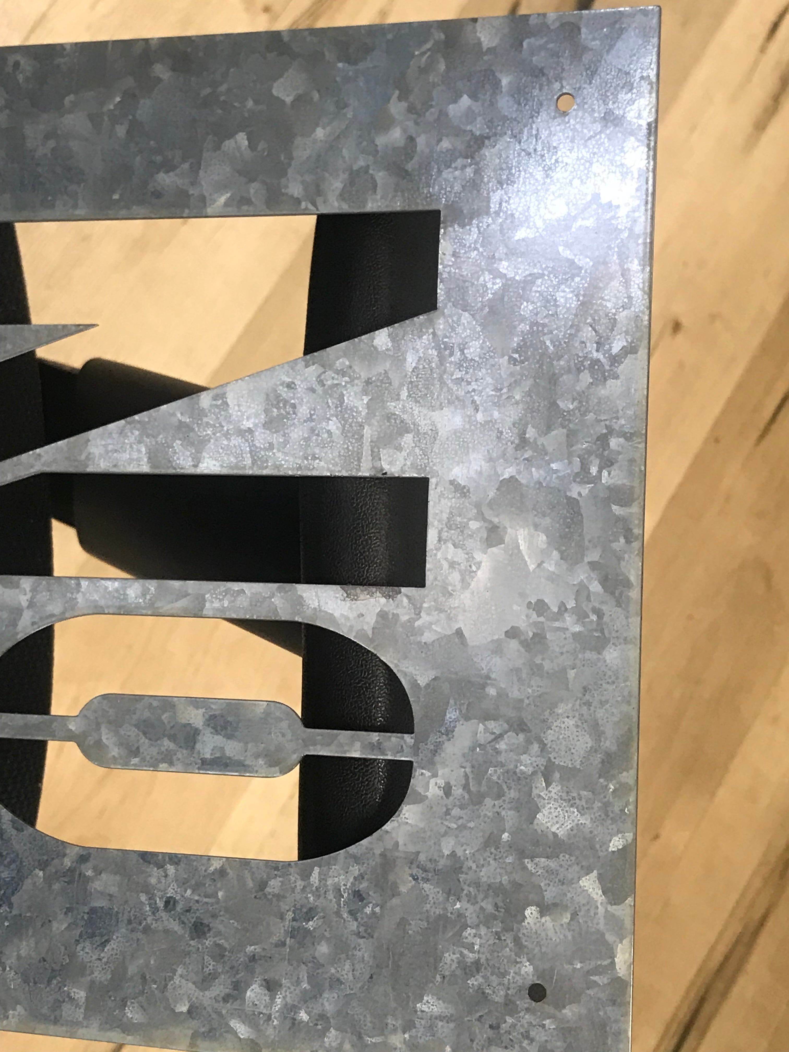 Number Wall Art Set of 11 Iron Pieces Decorative Graphic Home Decor