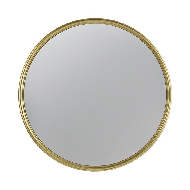 Hannes Convex Wall Mirror Gold Frame Panoramic Decorative Accent - 27 cm