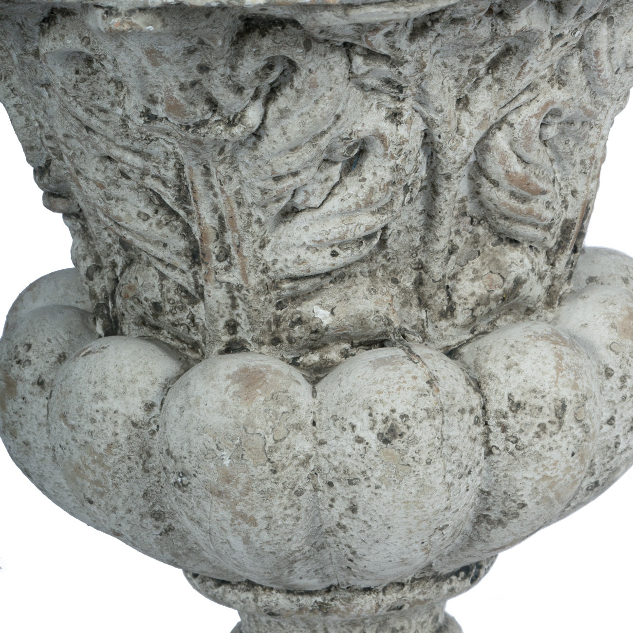 Danna Ornate Concrete Garden Urn Small Decorative Planter Antique Finish