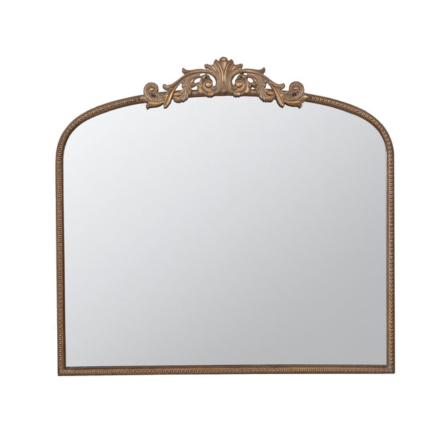 Baroque Gold Mirror 101cm Luxurious Wall Accent with Ornate Detailing Iron MDF Glass