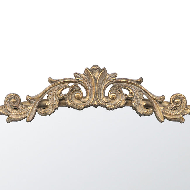 Baroque Tall Gold Decorative Wall Mirror 91cm Elegant Accent for Bedroom or Living Room