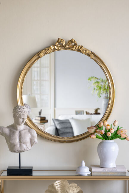 Grecian Decorative Bust 54cm Resin Sculpture on Stand for Home or Office Accent