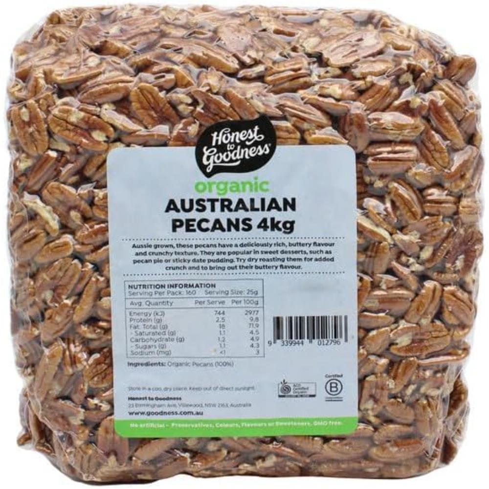 Honest to Goodness Organic Australian Pecans 4KG