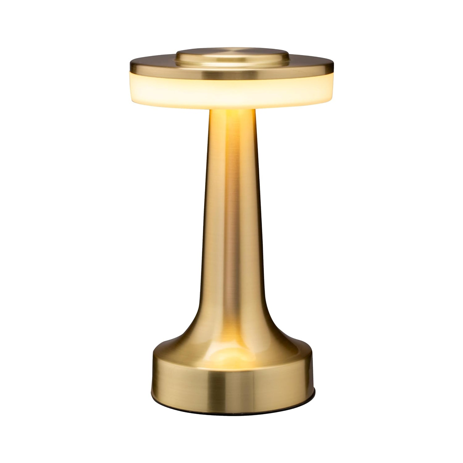 Hivvago Portable LED Table Lamp – Touch Sensor, 3-Level Brightness, USB, Gold