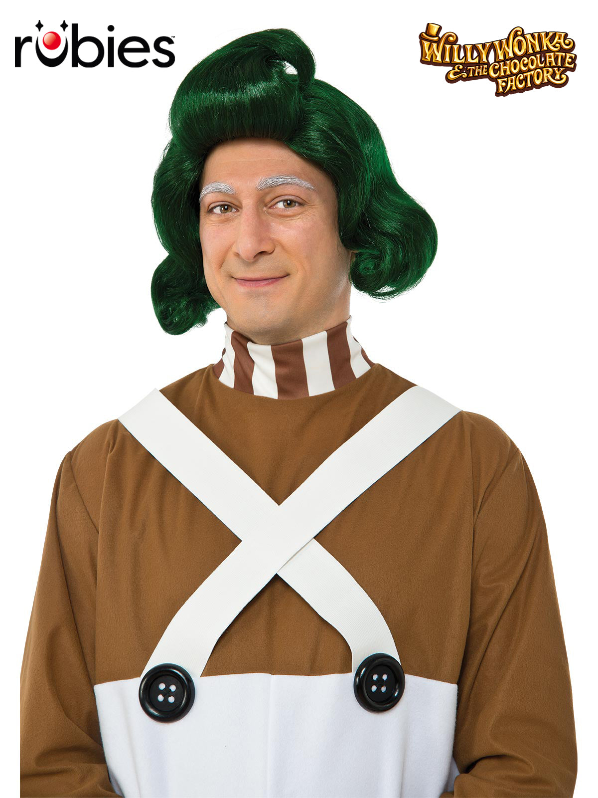 Oompa Loompa Wig for Adults – Official Licensed Willy Wonka Costume Accessory, Green Colour