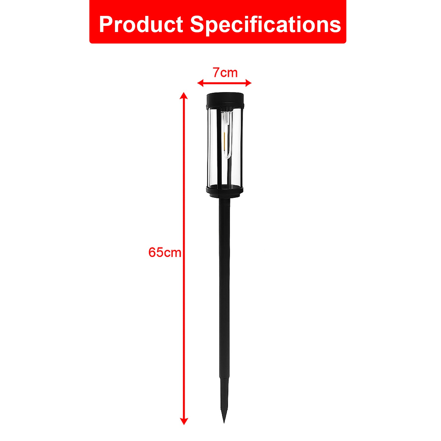 Hivvago 4 Pack Solar Garden Lights – Waterproof Outdoor Pathway Lamps