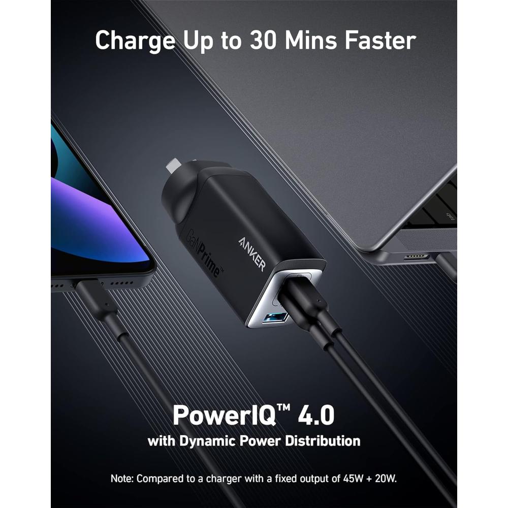 Anker 735 GaNPrime 65W USB-C Charger: Fast, Compact