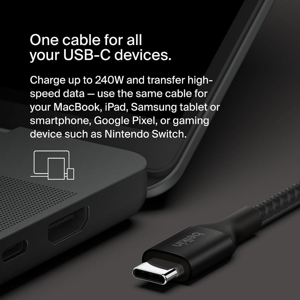 Belkin BoostCharge 2M USB-C to USB-C Fast Charging Cable