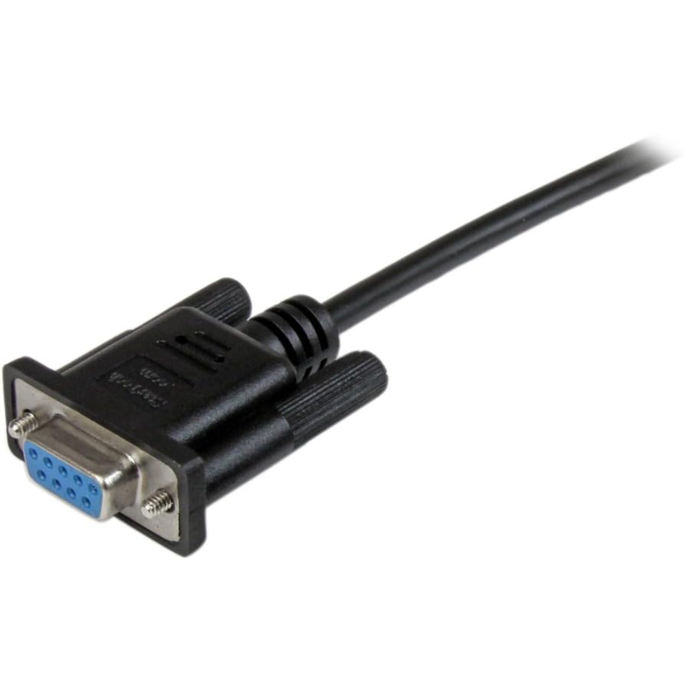 StarTech 1m Black DB9 RS232 Null Modem Cable FF